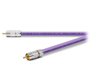 Oyaide PA-02TR V2. Interkonekt audio 2xRCA (0.7m).
