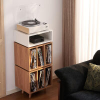 NorStone Stockholm 1100 (biały/dąb). Stolik audio. - 4