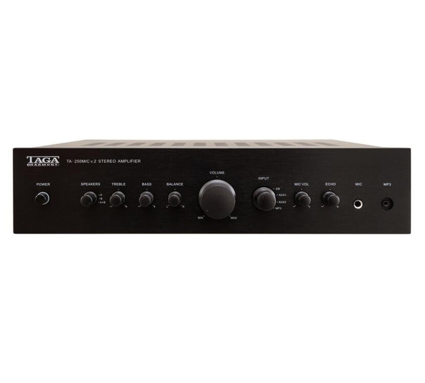 Taga Harmony TA-250MIC v2. Wzmacniacz instalacyjny.