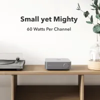 WiiM AMP (ciemnoszary). Sieciowy wzmacniacz stereo. - 3