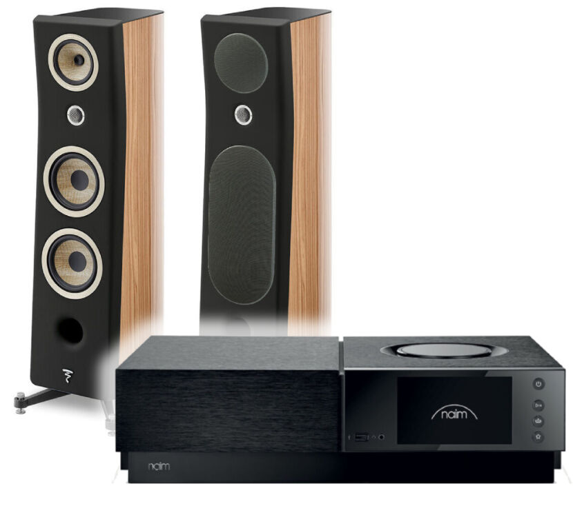 Focal Kanta N°2 (walnut hg - black mat), Naim Uniti Nova Power Edition. Zestaw stereo.