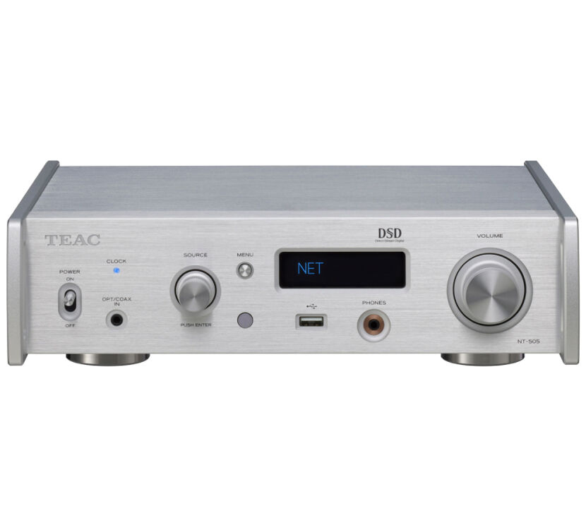 Teac NT-505-X (srebrny). Odtwarzacz sieciowy z DAC USB.