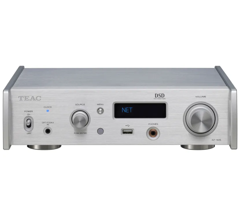 Teac NT-505-X (srebrny). Odtwarzacz sieciowy z DAC USB.