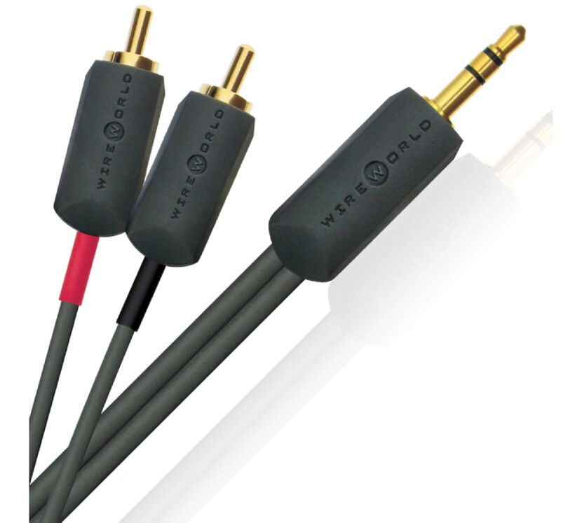 Wireworld I-World Audio Cable. Przewód Mini Jack-2xRCA (1.5m).