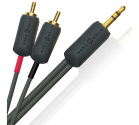 Wireworld I-World Audio Cable. Przewód Mini Jack-2xRCA (1.5m).