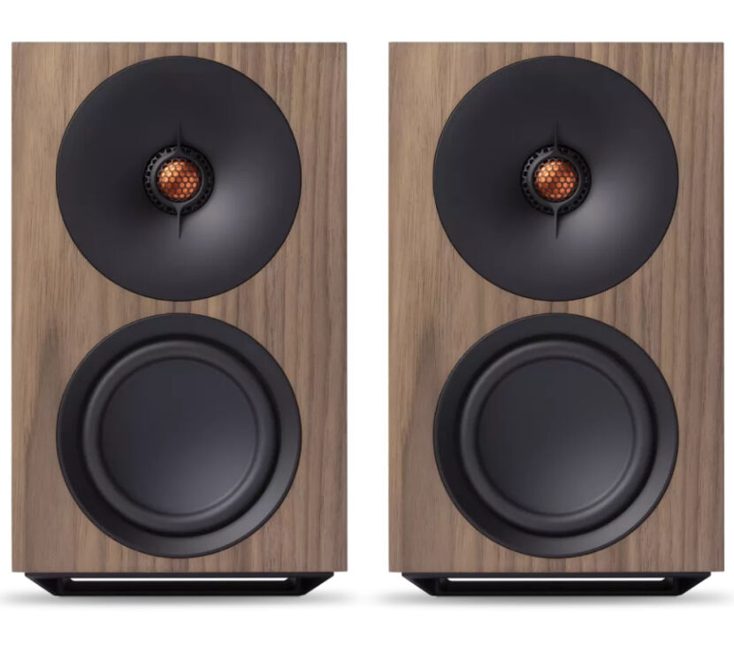 Cambridge Audio L/R S (orzech). Aktywne kolumny podstawkowe.