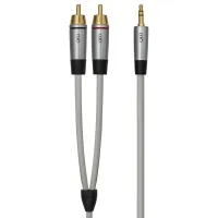 QED Performance QE7737. Przewód mini-jack - 2xRCA (3m). - 3