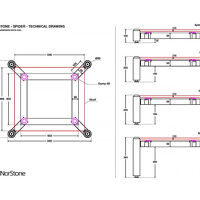 NorStone Spider 1 (czarny). Stolik audio. - 4