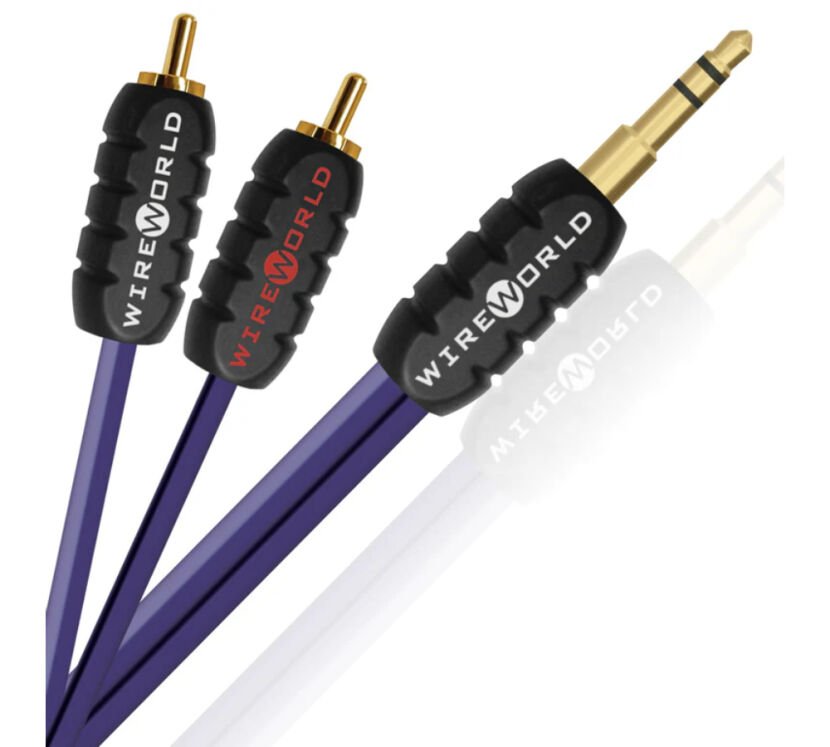 Wireworld Pulse. Przewód Mini Jack - 2xRCA (1.0m).
