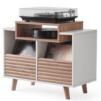 NorStone Oslo Vinyl 800 (biały/dąb). Stolik audio. - 2
