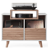NorStone Oslo Vinyl 800 (biały/dąb). Stolik audio. - 3