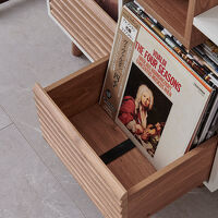 NorStone Oslo Vinyl 800 (biały/dąb). Stolik audio. - 5