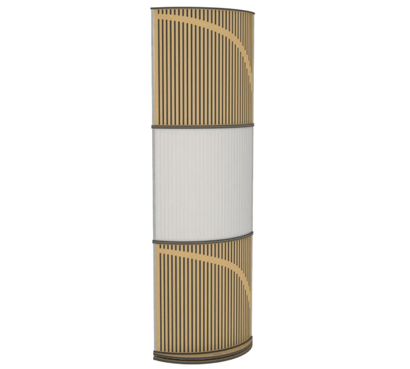 Vicoustic VicTotem Ultra VMT (light grey - metallic gold). Panel akustyczny (trzy moduły).