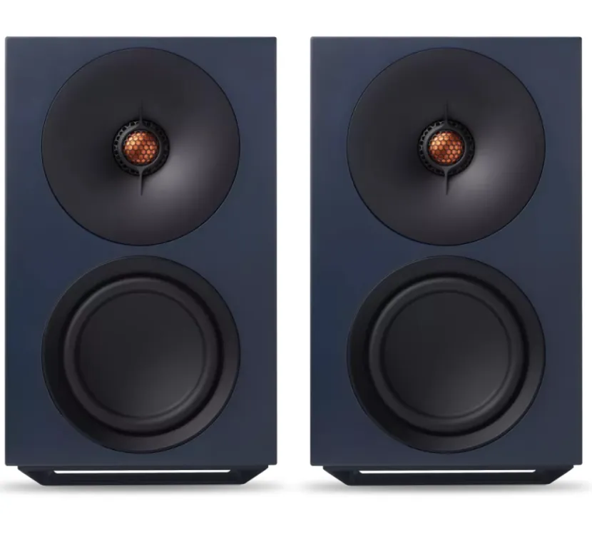 Cambridge Audio L/R S (niebieski). Aktywne kolumny podstawkowe.