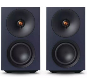 Cambridge Audio L/R S (niebieski). Aktywne kolumny podstawkowe.