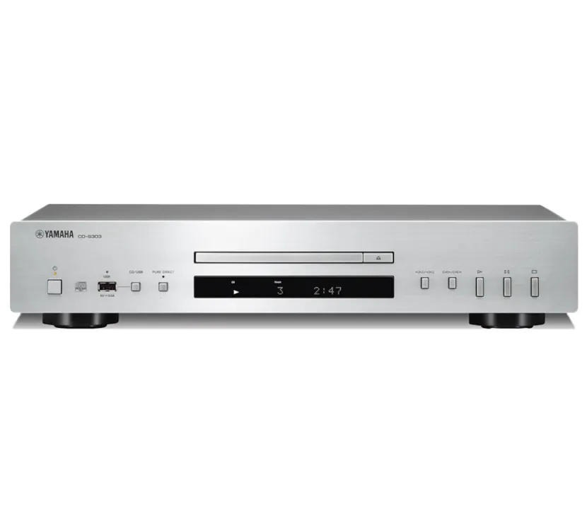 Yamaha CD-S303 (srebrny). Odtwarzacz płyt CD.