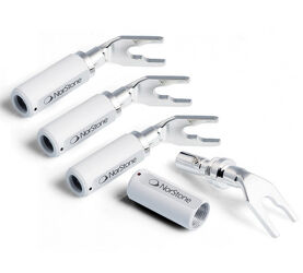 Norstone JURA SPADE CONNECTOR X4. Wtyki głośnikowe typu widły.
