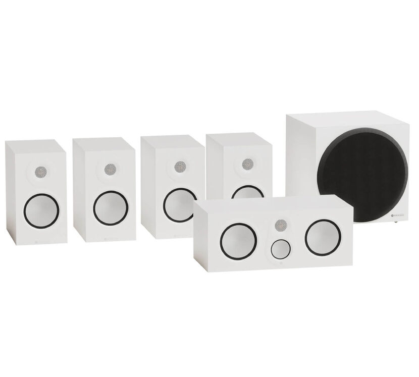 Monitor Audio Silver 50 8G system AV (biały). Zestaw 5.1.