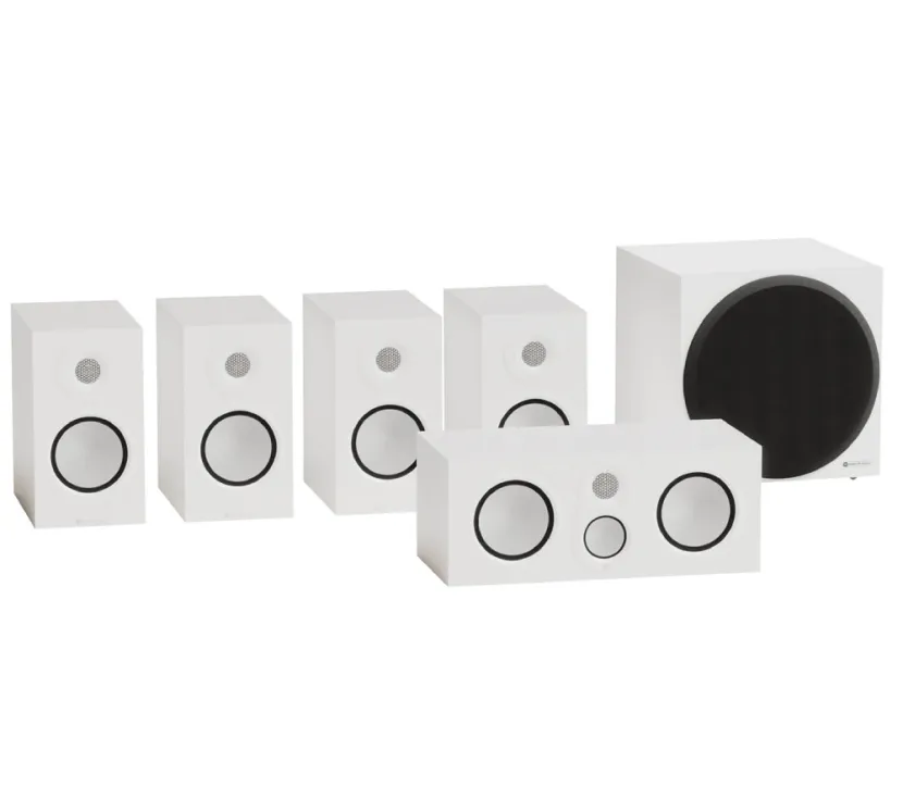 Monitor Audio Silver 50 8G system AV (biały). Zestaw 5.1.