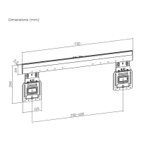 Essentials TVB MICRO-GAP 09 (czarny). Uchwyt do telewizora (43-83