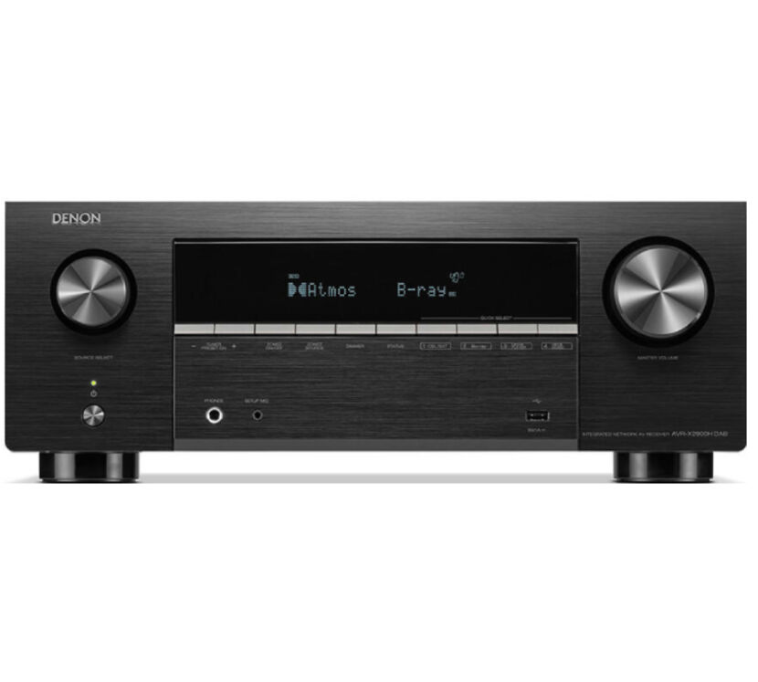 Denon AVR-X2900H DAB (czarny). Amplituner kina domowego.