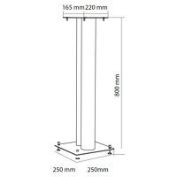 NorStone Stylum 3 (srebrny). Podstawki głośnikowe. - 2