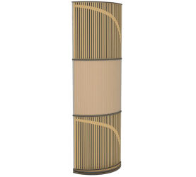 Vicoustic VicTotem Ultra VMT (beige - metallic gold). Panel akustyczny (trzy moduły).