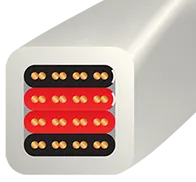 Wireworld Luna 8 LUS. Przewód głośnikowy z wtykami typu banan (2x2,5m). - 2