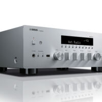 Yamaha R-N600A MusicCast (srebrny). Sieciowy amplituner stereo. - 2