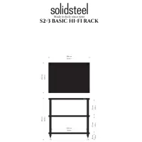Solidsteel S2-3 (czarny). Stolik audio Hi-Fi. - 2