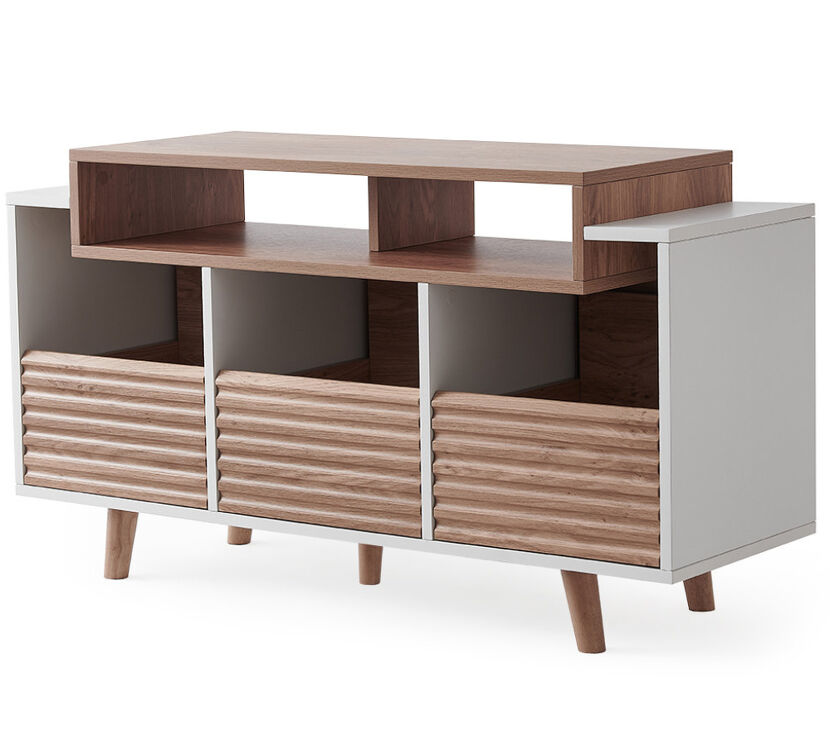 NorStone Oslo Vinyl 1200 (biały/dąb). Stolik audio.