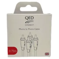 QED Connect QE8101. Interkonekt audio 2xRCA (0.75m). - 2