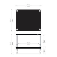Solidsteel HY-2 (czarny). Stolik audio. - 2