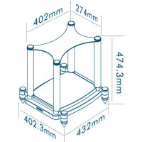 Wharfedale Elysian 2 Stands (biały). Dedykowane podstawki. - 2