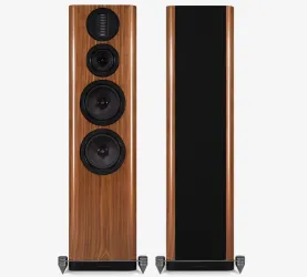 Wharfedale Aura 4 (orzech połysk). Kolumny podłogowe.