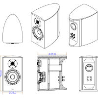 Taga Harmony Diamond B-60 v.3 (heban - połysk). Kolumny podstawkowe. - 4