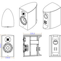 Taga Harmony Diamond B-60 v.3 (heban - połysk). Kolumny podstawkowe. - 4