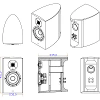Taga Harmony Diamond B-60 v.3 (heban - połysk). Kolumny podstawkowe. - 4