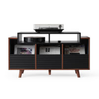 NorStone Oslo 1200 (czarny/orzech). Stolik audio. - 3