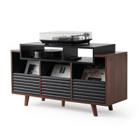 NorStone Oslo 1200 (czarny/orzech). Stolik audio. - 2