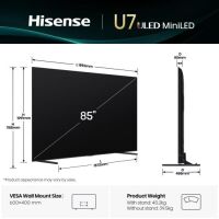 Hisense Smart TV 85U7Q. Telewizor ULED 85