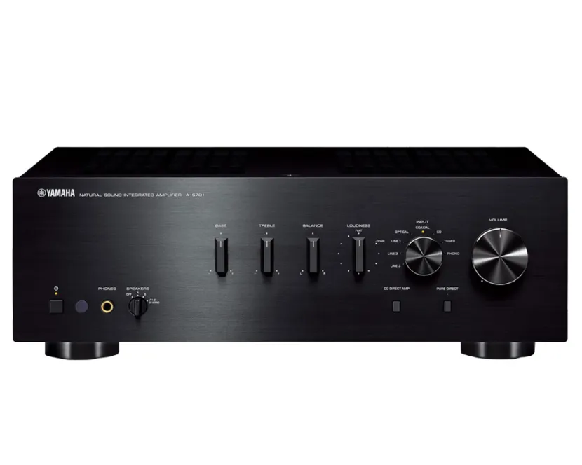 Yamaha A-S701 (czarny). Wzmacniacz zintegrowany stereo.