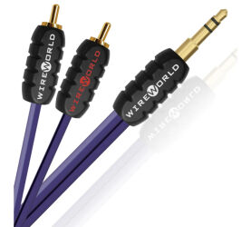 Wireworld Pulse. Przewód Mini Jack - 2xRCA (1.5m).