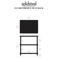 Solidsteel S3-3 (biały). Stolik audio. - 3