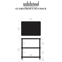 Solidsteel S3-3 (biały). Stolik audio. - 3