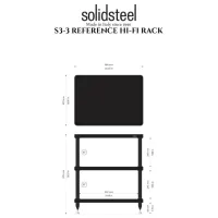 Solidsteel S3-3 (biały). Stolik audio. - 3