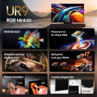 Hisense 4K 65UR9S. Telewizor RGB-MiniLED 65