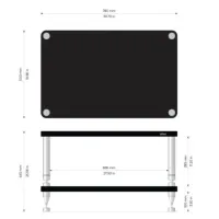 Solidsteel HY-2L (czarny). Stolik audio. - 2