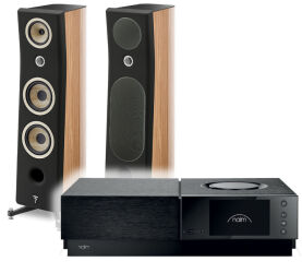 Focal Kanta N°3 (walnut hg - black mat), Naim Uniti Nova Power Edition. Zestaw stereo.