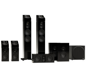 Monitor Audio Silver 300 8G system AV (czarny). Zestaw 7.1.4.